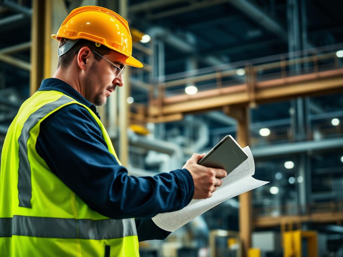 Ingeniør på industrielt anlæg